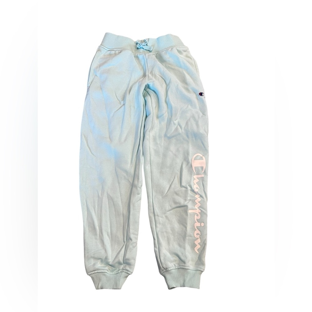 Champion Girls Light Blue Logo Jogger Sweatpants Size S